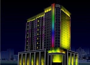 景觀(guān)樓體亮化案例圖